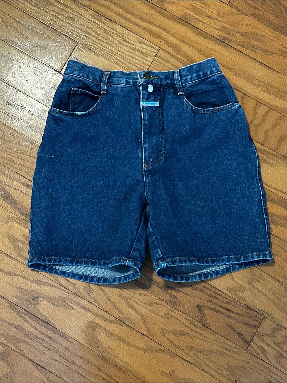 Vintage Blue Denim Jeans Shorts Marithé + François Girbaud